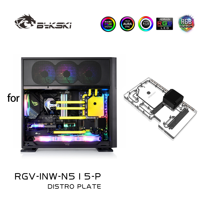 Bykski Acrylic Distro Plate Us - Distro Plate Ddc Pump Combo ulasan dan harga