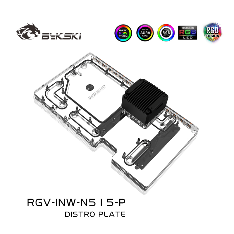 Bykski Acrylic Distro Plate Us - Distro Plate Ddc Pump Combo ulasan dan harga