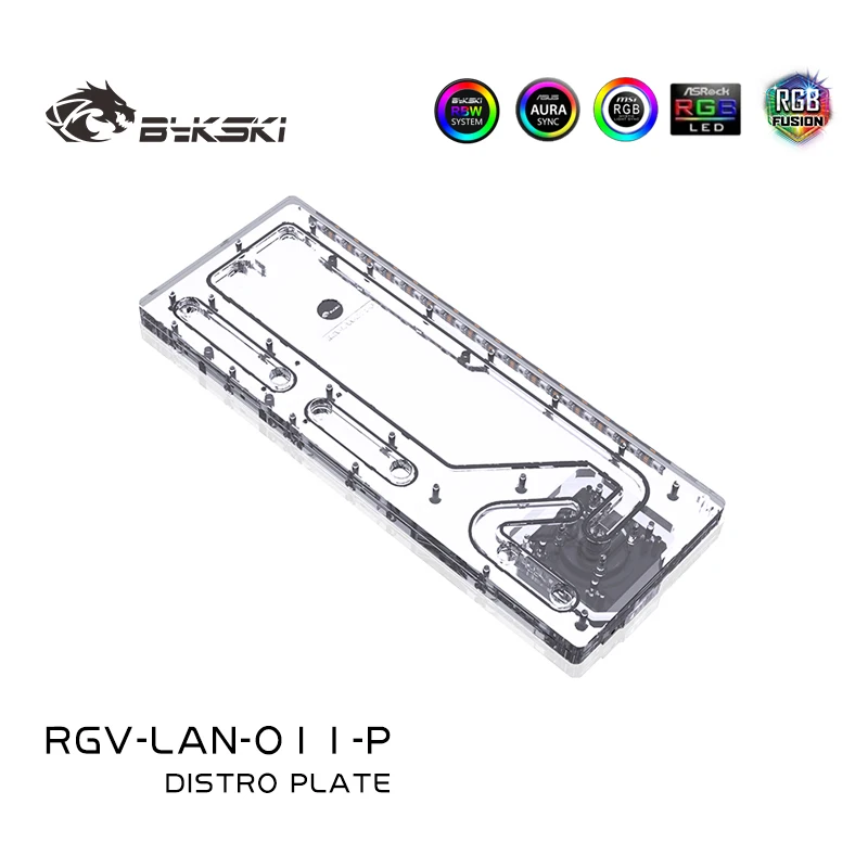 BYKSKI  Acrylic Board Water Di - Distro Plate Ddc Pump Combo ulasan dan harga