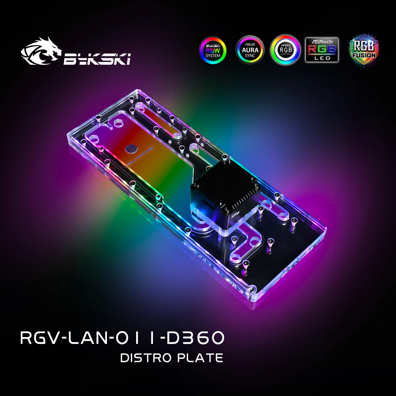BYKSKI Distro Plate Acrylic Bo - Distro Plate Ddc Pump Combo ulasan dan harga