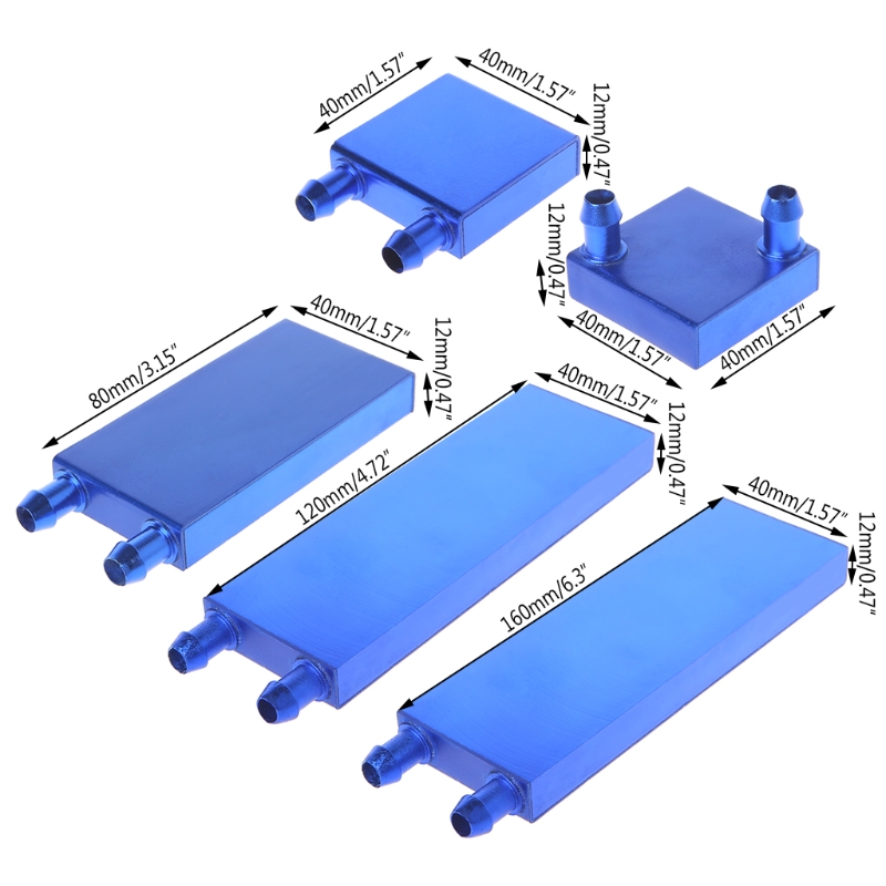 40 80 120 160mm Aluminum Water - Chiller Water Cooling System Pc ulasan dan harga