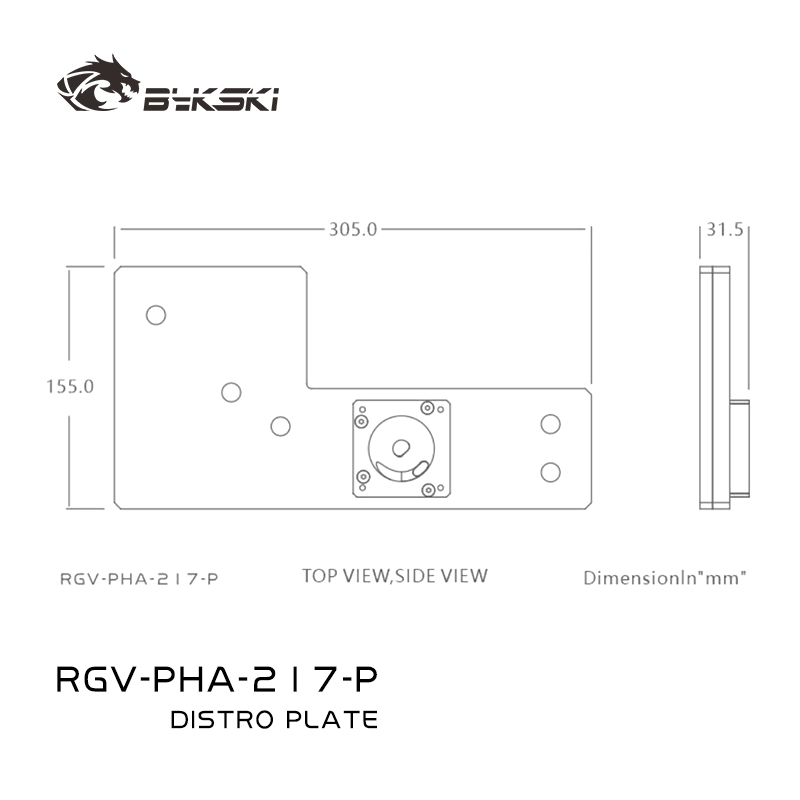 Bykski RGV-PHA-217-P Acrylic D - Distro Plate Ddc Pump Combo ulasan dan harga