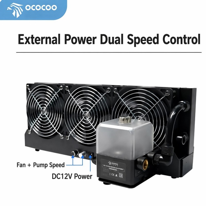 OCOCOO External  Water Cooling - External Radiator Water Cooling Kit ulasan dan harga