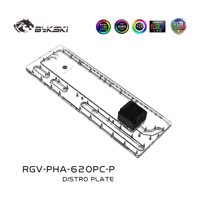 Bykski Acrylic Distro Plate /B - Distro Plate Ddc Pump Combo ulasan dan harga
